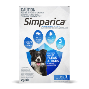 Simparica Dog Medium 22.1 - 44lbs Blue