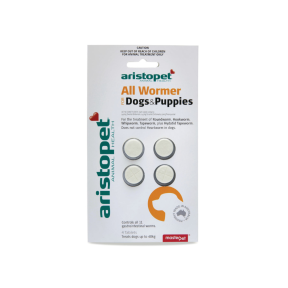Aristopet Allwormer Tablet Dogs & Puppies 4 Tablets