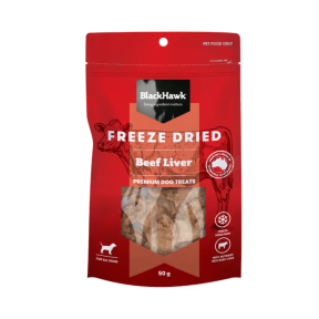 Black Hawk Freeze Dried Dog Treats Beef Liver 50g Front