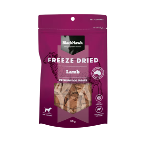 Black Hawk Freeze Dried Dog Treats Lamb 50g Front