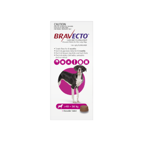 Bravecto Chewables Dog Extra Large 88 - 123lbs Purple Updated