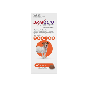 Bravecto Chewables Dog Small 9.9 - 22lbs Orange Updated