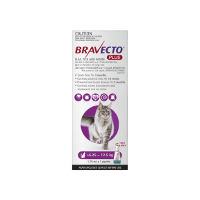 Bravecto Plus Cat 13.7-27.5lbs Purple