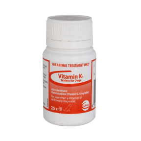 Ceva Dog Vitamin K1 Tablets 25mg/Tablet 25 Tablets