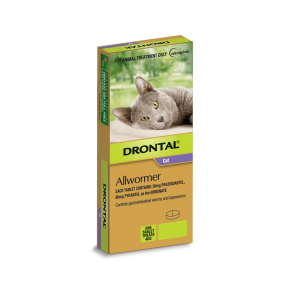 Drontal Allwormer Tablet Cat Up to 8.8 lbs