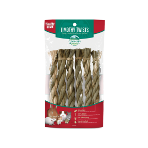 Oxbow Timothy Club Hay Twists Small Animal Toy 6 Pack