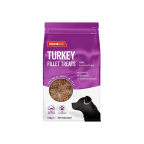PRIME100 SPT Turkey Fillet Dog Treats 100g Front