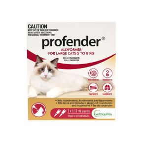 Profender Cat Large 11 - 17.5lbs Red 2 Pack