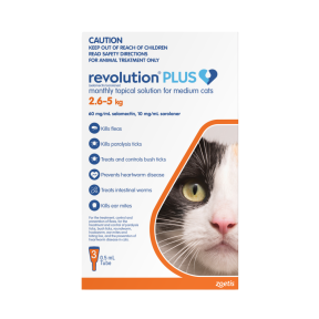 Revolution Plus for Medium Cats 5.6 - 11lbs Orange