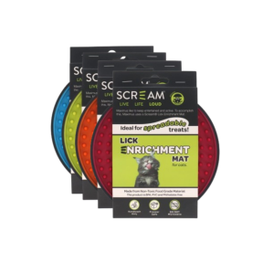 Scream Lick Enrichment Mat Crate/Cage Round