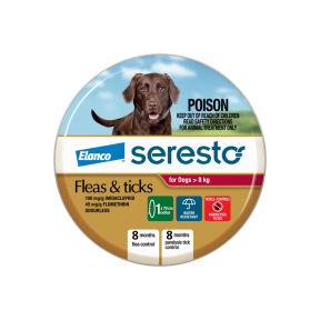 Seresto Flea and Tick Collar Dog Over 18lbs Red