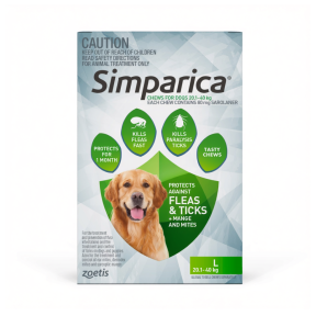 Simparica Chewables Dog Large 20.1 - 40kg Green Update