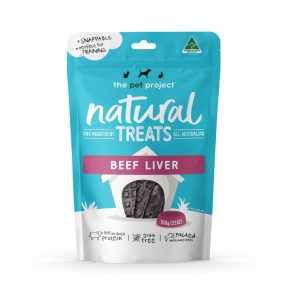 The Pet Project Natural Treats Beef Liver 100g
