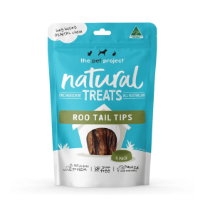 The Pet Project Natural Treats Kangaroo Tail Tips 4 Pack