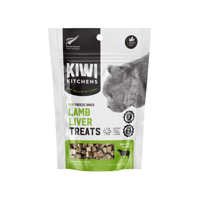 Kiwi Kitchens Raw Freeze Dried Lamb Liver Cat Treats 30g main product photo