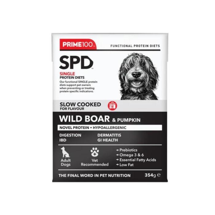 Prime100 SPD Wild Boar & Pumpkin 12 x 354g main product photo