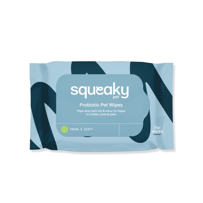 Squeaky Pet Probiotic Pet Wipes Fresh & Zesty main product photo