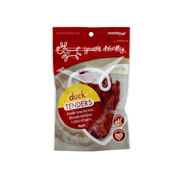 Yours Droolly Duck Tenders Dog Treats 90g main product photo