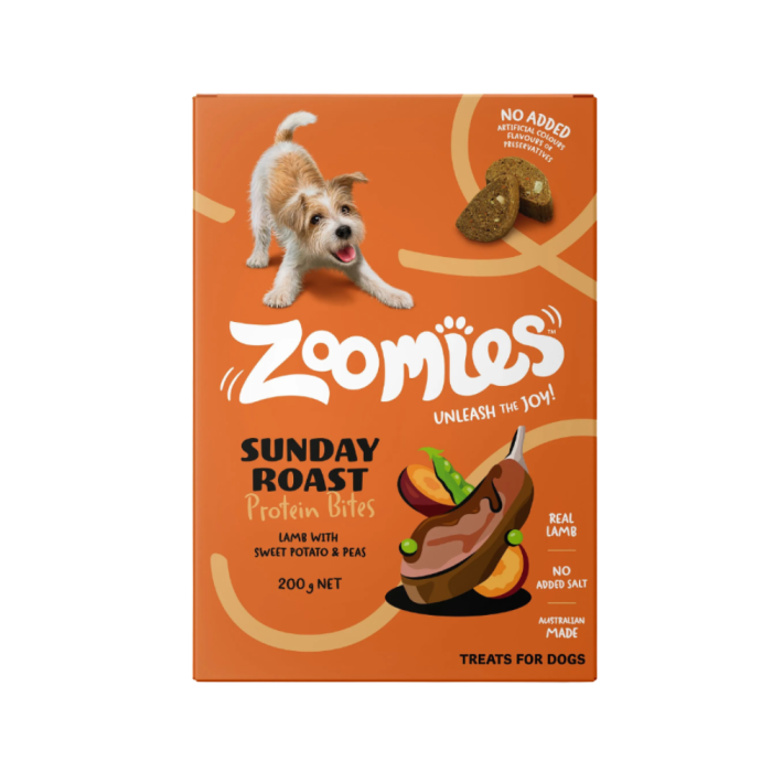 Zoomies Sunday Roast Protein Bites Dog Treats 200g main product photo